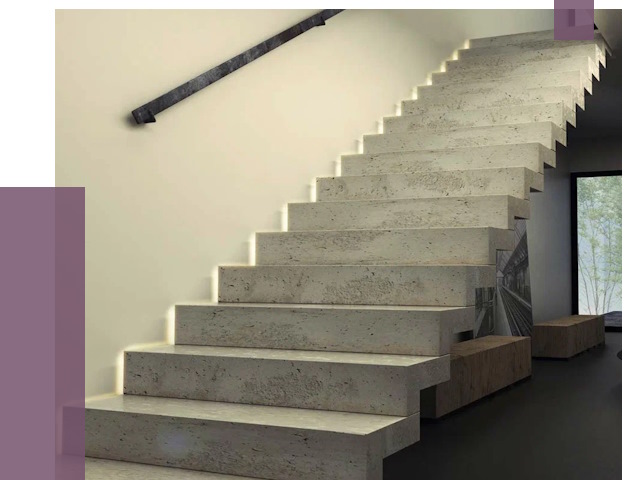 Облицовка бетонных лестниц в Новочеркасске от 4605 руб/м2 