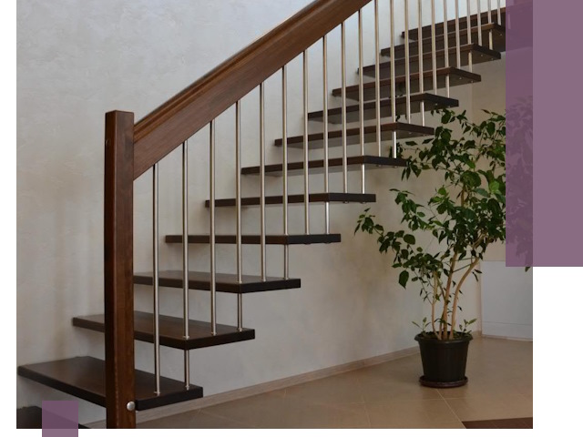 Лестницы на больцах под ключ в Новочеркасске – изготовление и монтаж