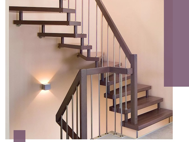 Изготовление лестниц на больцах в Новочеркасске под ключ