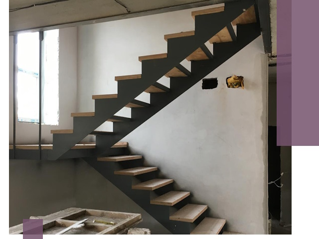 Изготовление лестниц на металлокаркасе в Новочеркасске от производителя