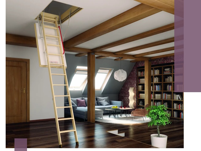 Чердачные лестницы под ключ в Новочеркасске: изготовление и монтаж