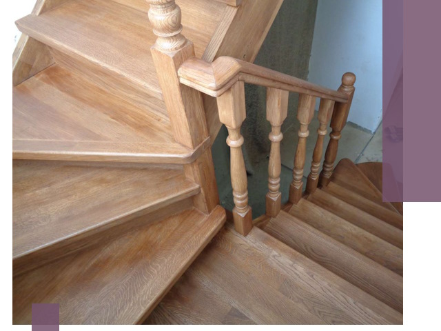 Дубовые лестницы под ключ в Новочеркасске: изготовление и монтаж