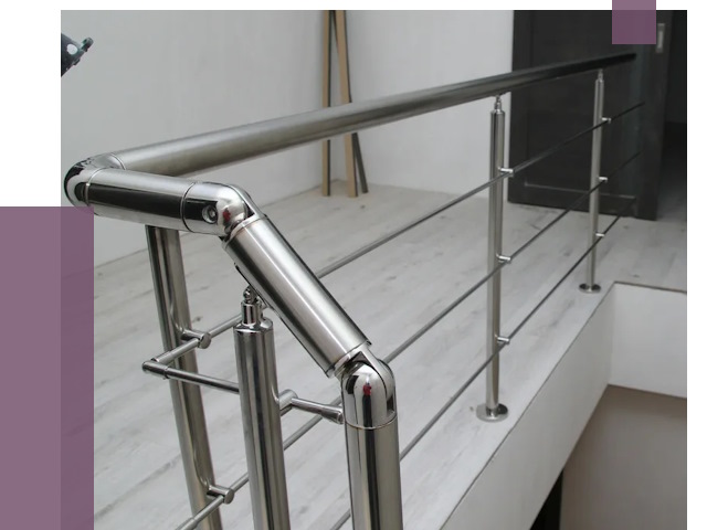 Перила из нержавеющей стали в Новочеркасске от 9006 руб. под ключ | ПРОЛЁТ-Нвч