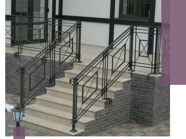 Перила для крыльца в Новочеркасске — монтаж, изготовление и установка