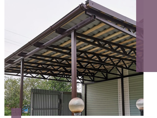 Навесы под ключ в Новочеркасске: изготовление, монтаж и гарантия