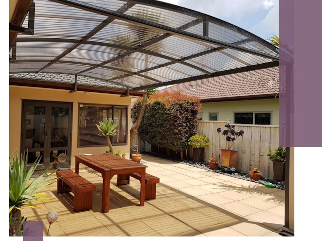 Навесы во двор под ключ в Новочеркасске — изготовление и монтаж