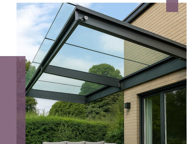 Стеклянные навесы и козырьки в Новочеркасске от 12281 руб.