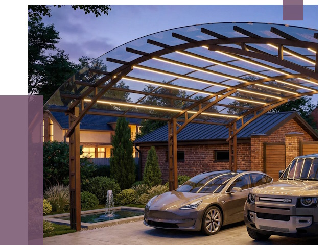 Металлические навесы в Новочеркасске от 12690 руб. под ключ — ПРОЛЁТ-Нвч