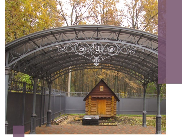 Кованые навесы премиум-класса под заказ в Новочеркасске