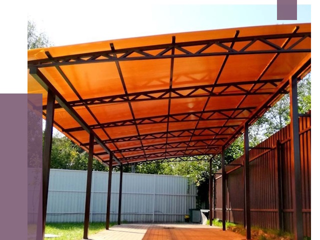 Односкатные навесы под ключ в Новочеркасске от 13151 руб. 