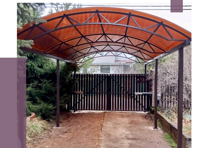 Арочные навесы в Новочеркасске от 12741 руб. — изготовление и монтаж | ПРОЛЁТ-Нвч