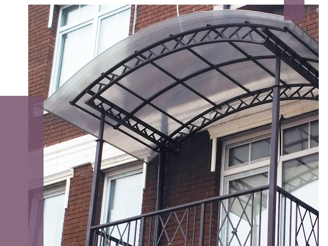 Козырьки над балконом в Новочеркасске от 8648 руб. | ПРОЛЁТ-Нвч