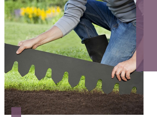 Металлические бордюры для газона в Новочеркасске — изготовление и монтаж