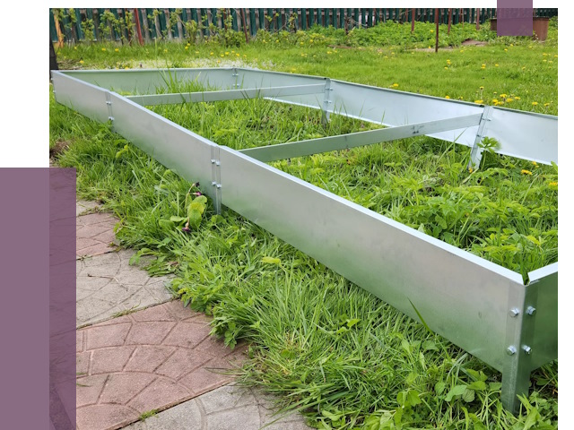 Металлические бордюры для грядок в Новочеркасске от 1791 руб.