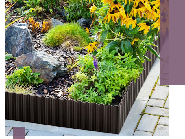 Металлические бордюры для клумб в Новочеркасске — производство и монтаж